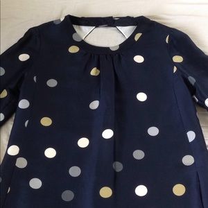 Kate Spade Navy Polka Dot Dress